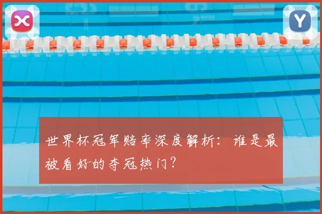 世界杯冠军赔率深度解析：谁是最被看好的夺冠热门？